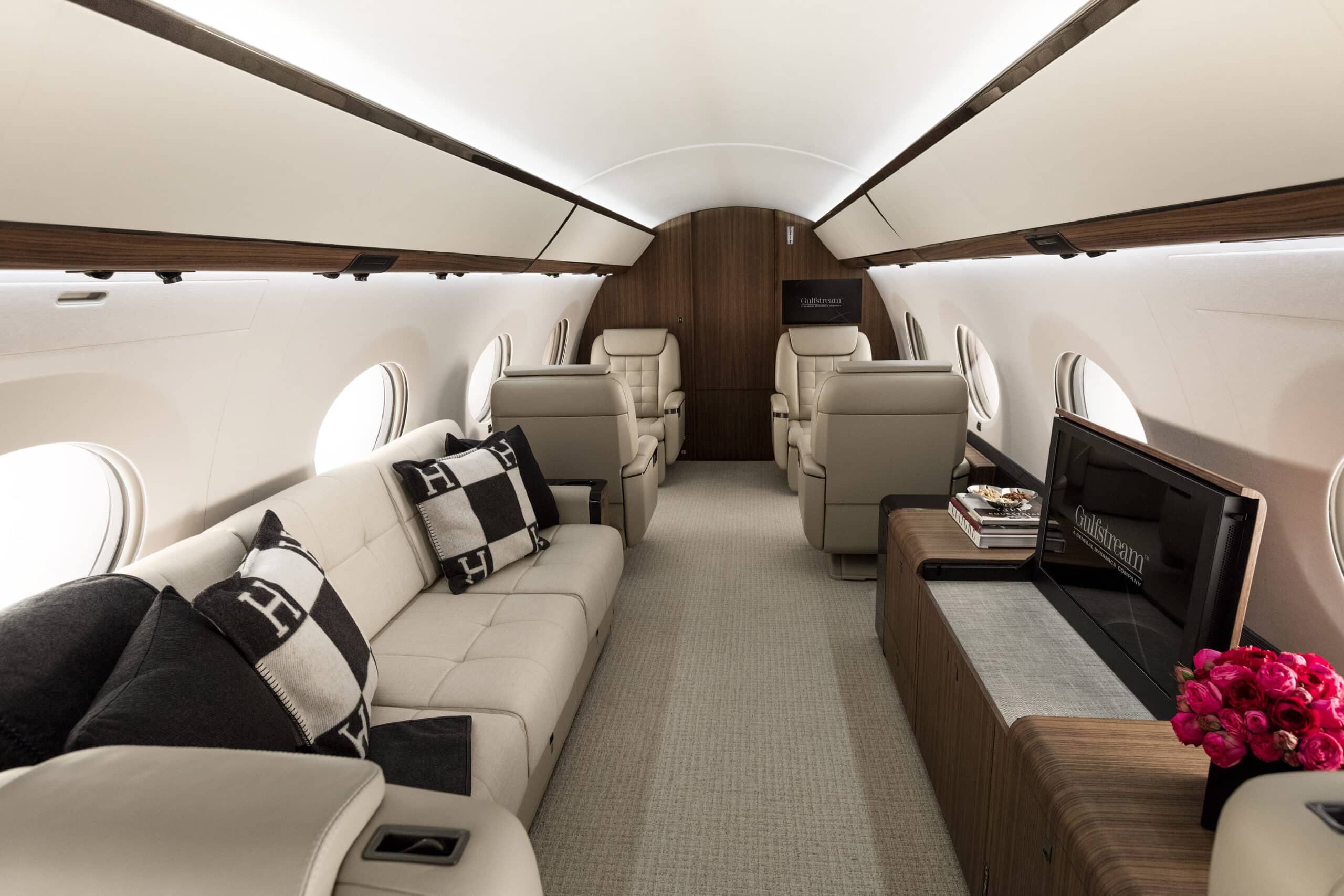 Executive jet interior